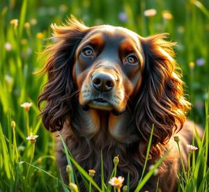 saint-usuge spaniel dog breed pictures